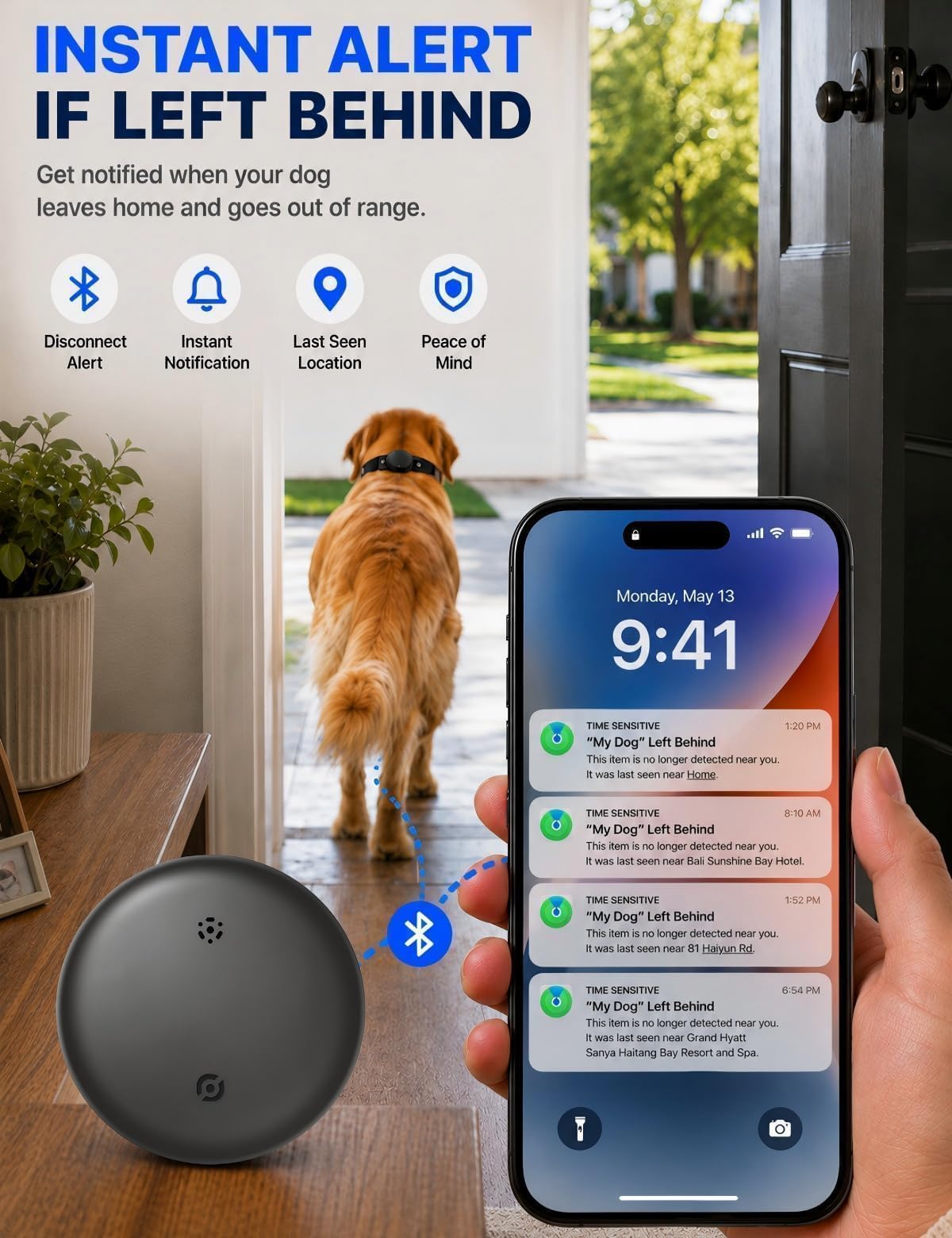Smart GPS Dog Tracker for iOS and Android Mobile Devices
