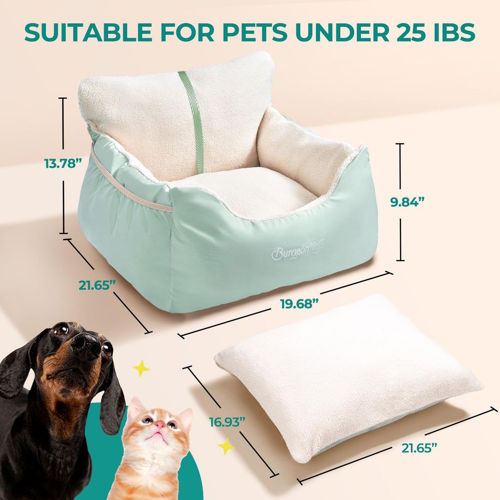 Comfort Dog Car Seat Bed for Small Dogs and Puppies