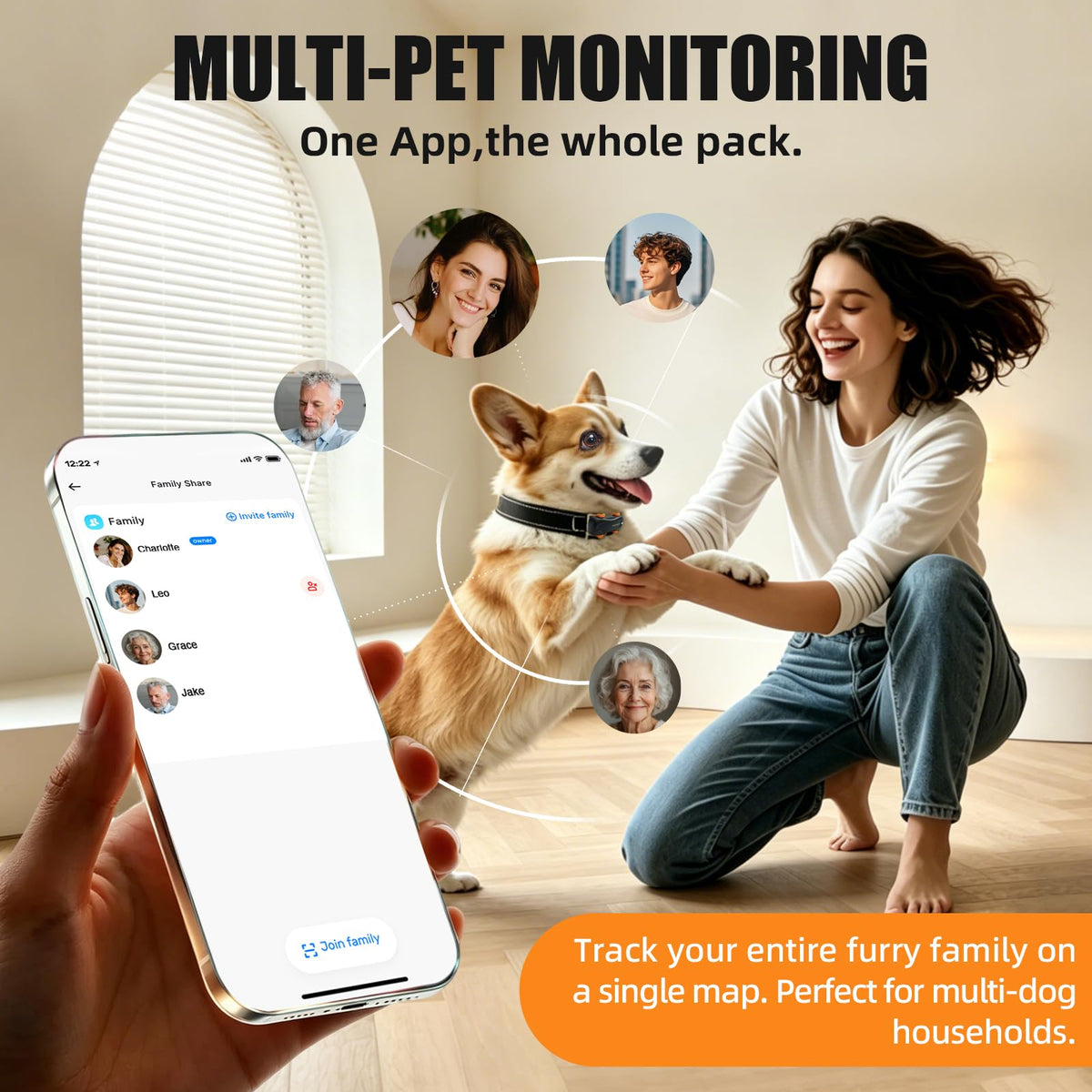 GPS Dog Tracker with Virtual Fence and AI Health Monitoring