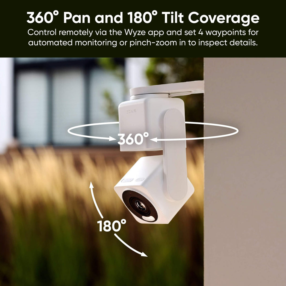 4K Smart Pan Security Camera for Indoor Pet Monitoring