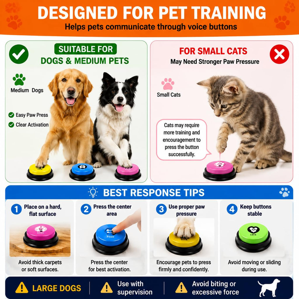 Dog Talking Buttons for Pet Communication and Training