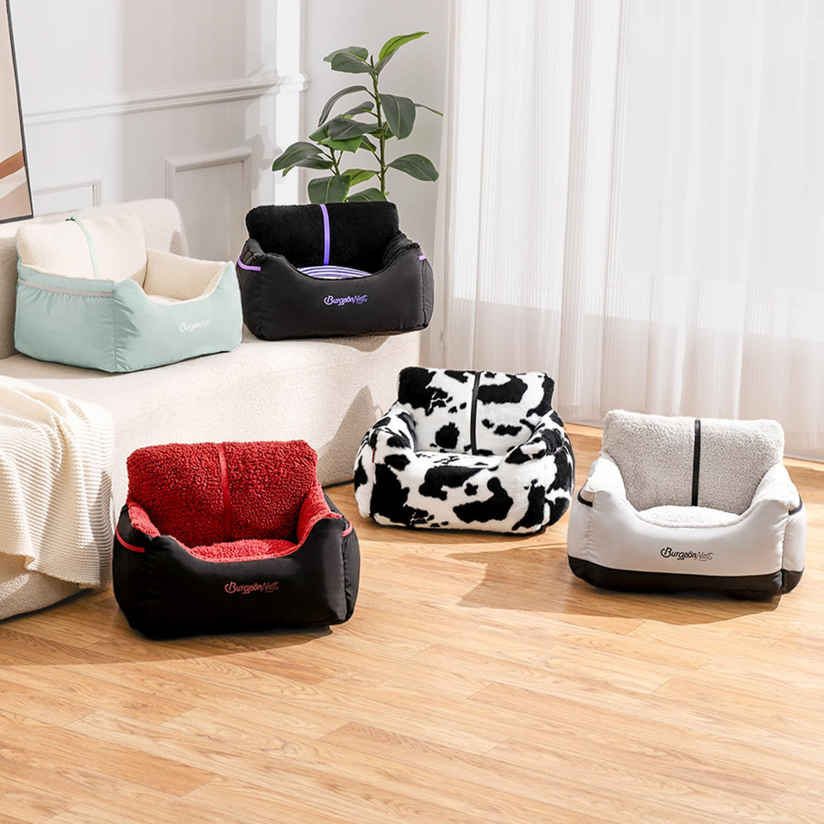 Comfort Dog Car Seat Bed for Small Dogs and Puppies