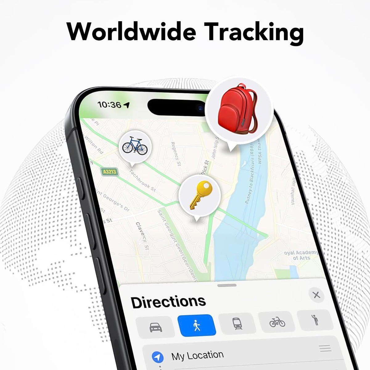 Bluetooth Tracker Tags for Apple Find My Keys Bags and Luggage