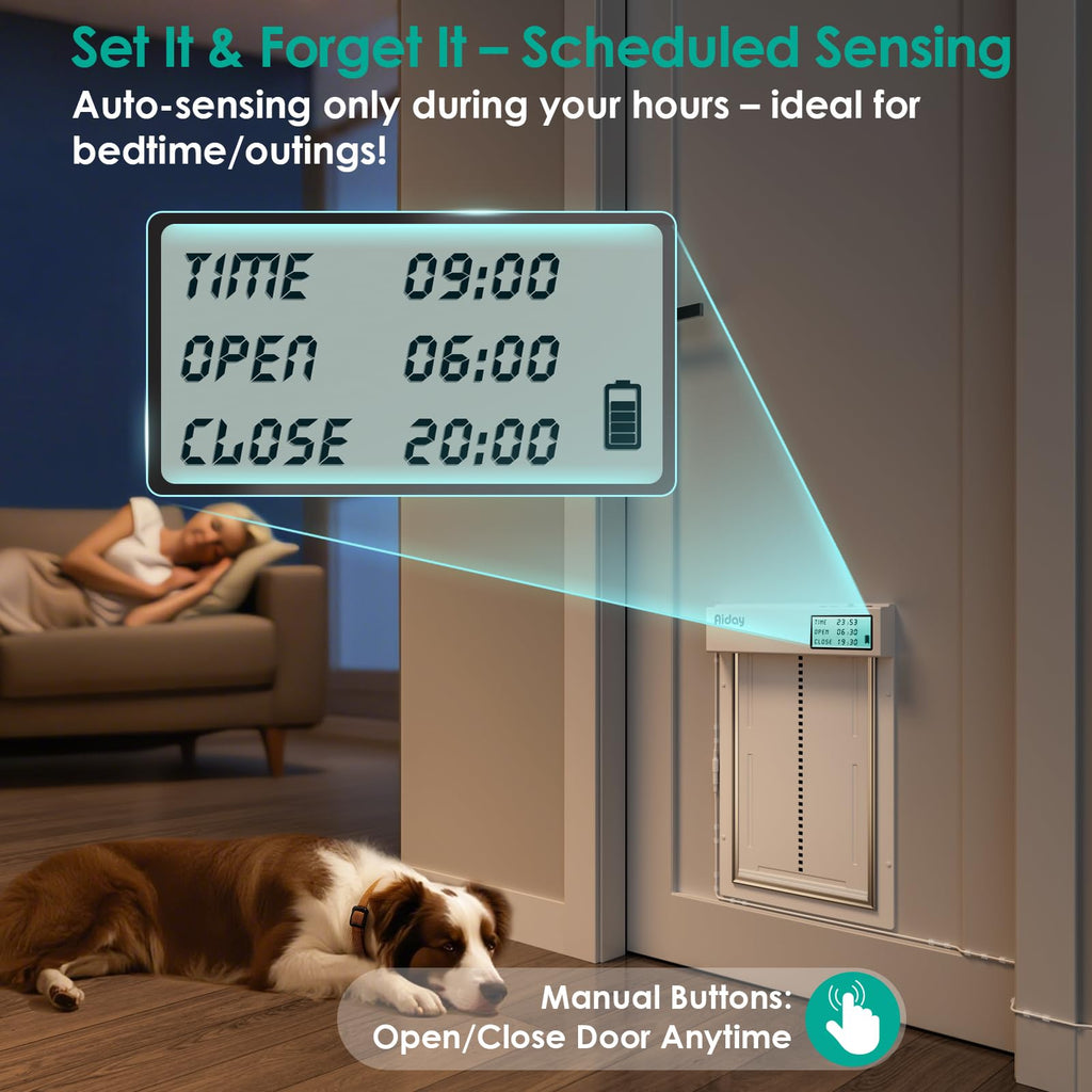Automatic Smart Dog Door for Secure Pet Entry and Access