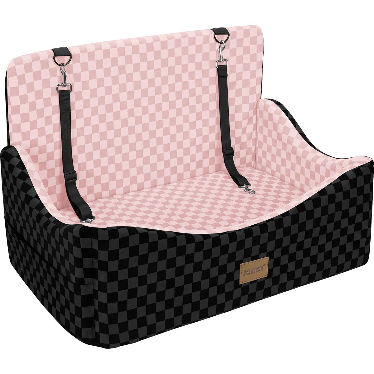 Washable Dog Car Booster Seat with Memory Foam for Large Dogs