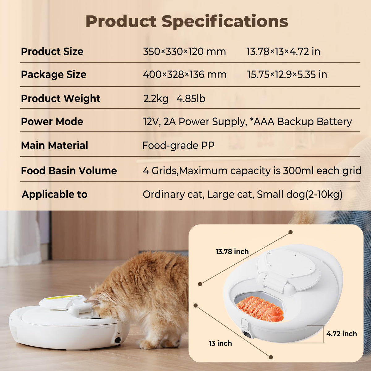 Automatic Cat Food Feeder