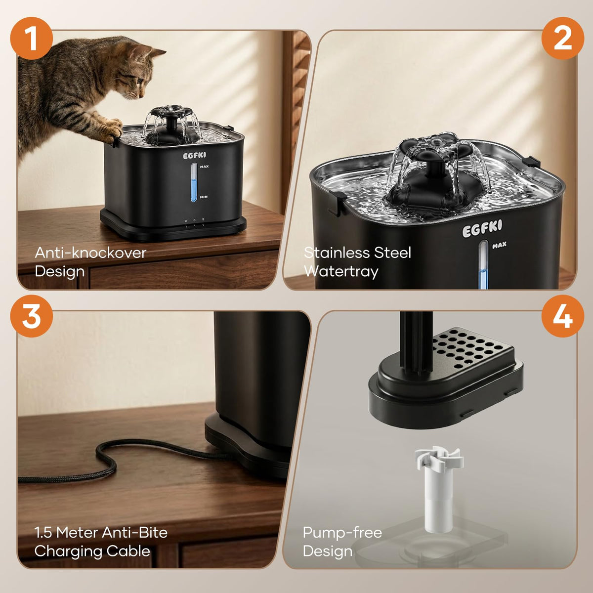 Automatic Cat Water Fountain