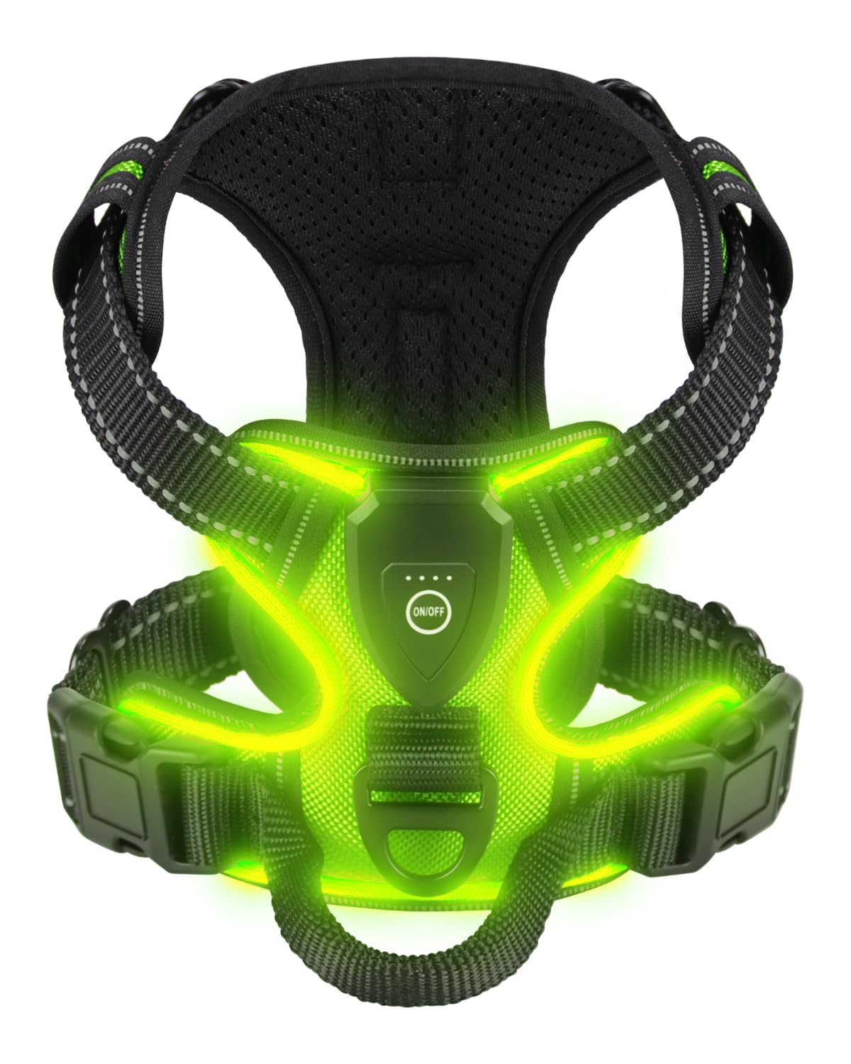 Rechargeable LED Dog Harness with Three Lighting Modes