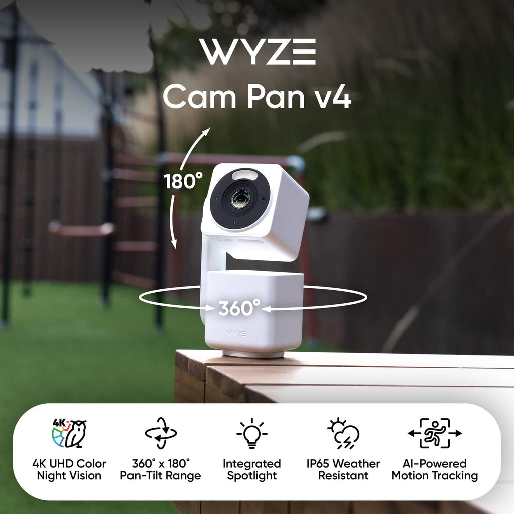 4K Smart Pan Security Camera for Indoor Pet Monitoring