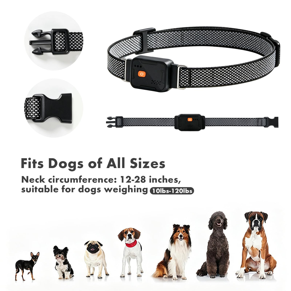 GPS Dog Collar with Wireless Fence and Pet Tracking