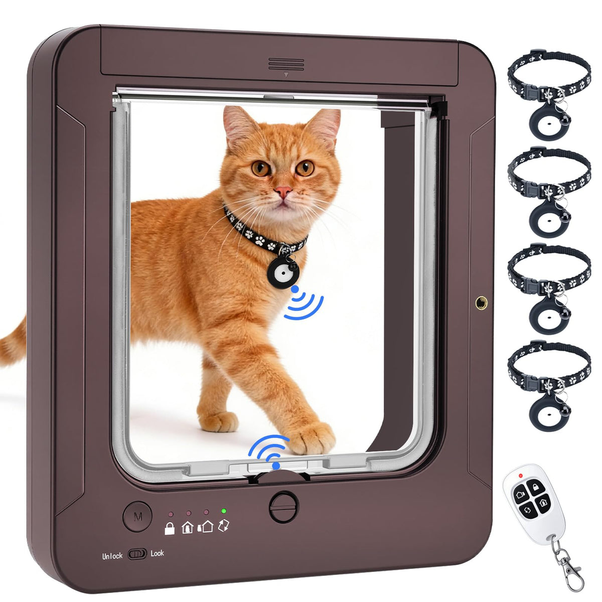 RFID Smart Cat Door with Collar Sensor Activated Entry