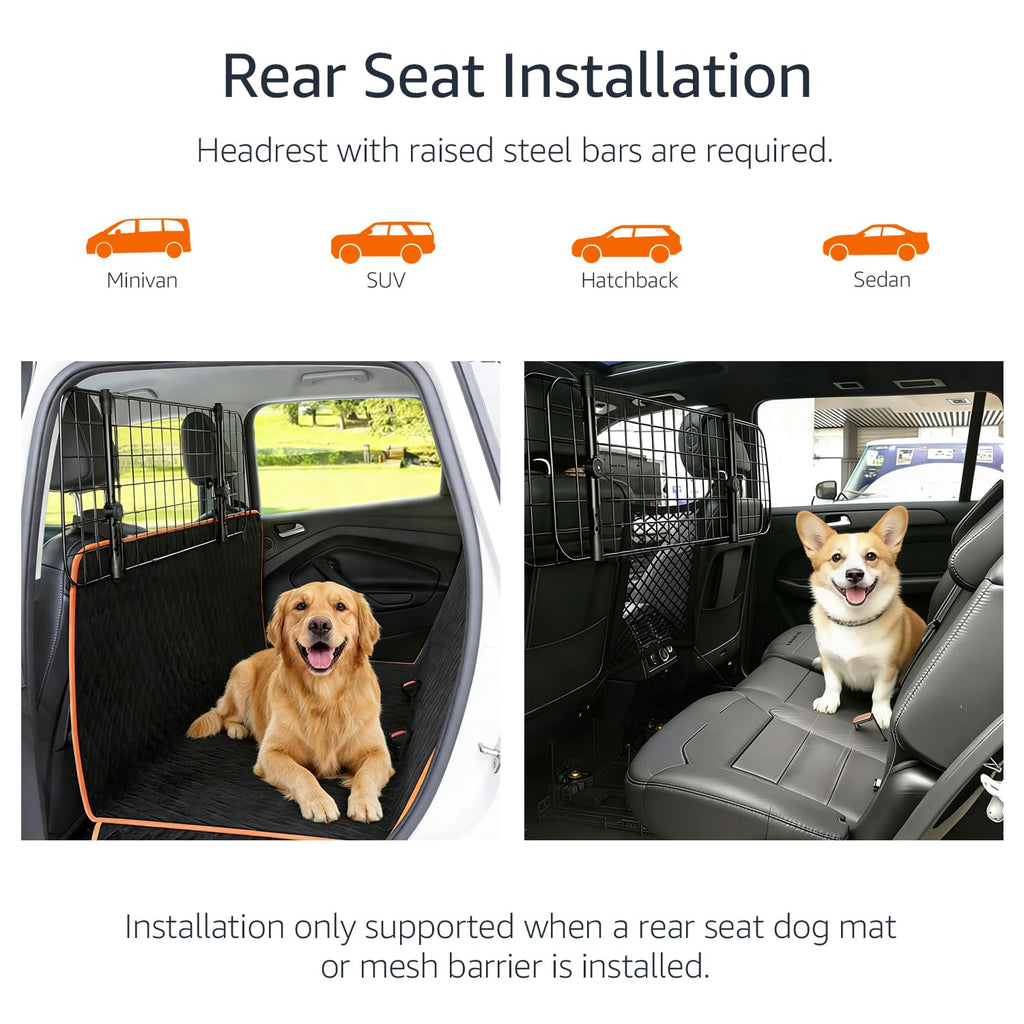 Adjustable Dog Car Barrier for SUVs Trucks and Sedans