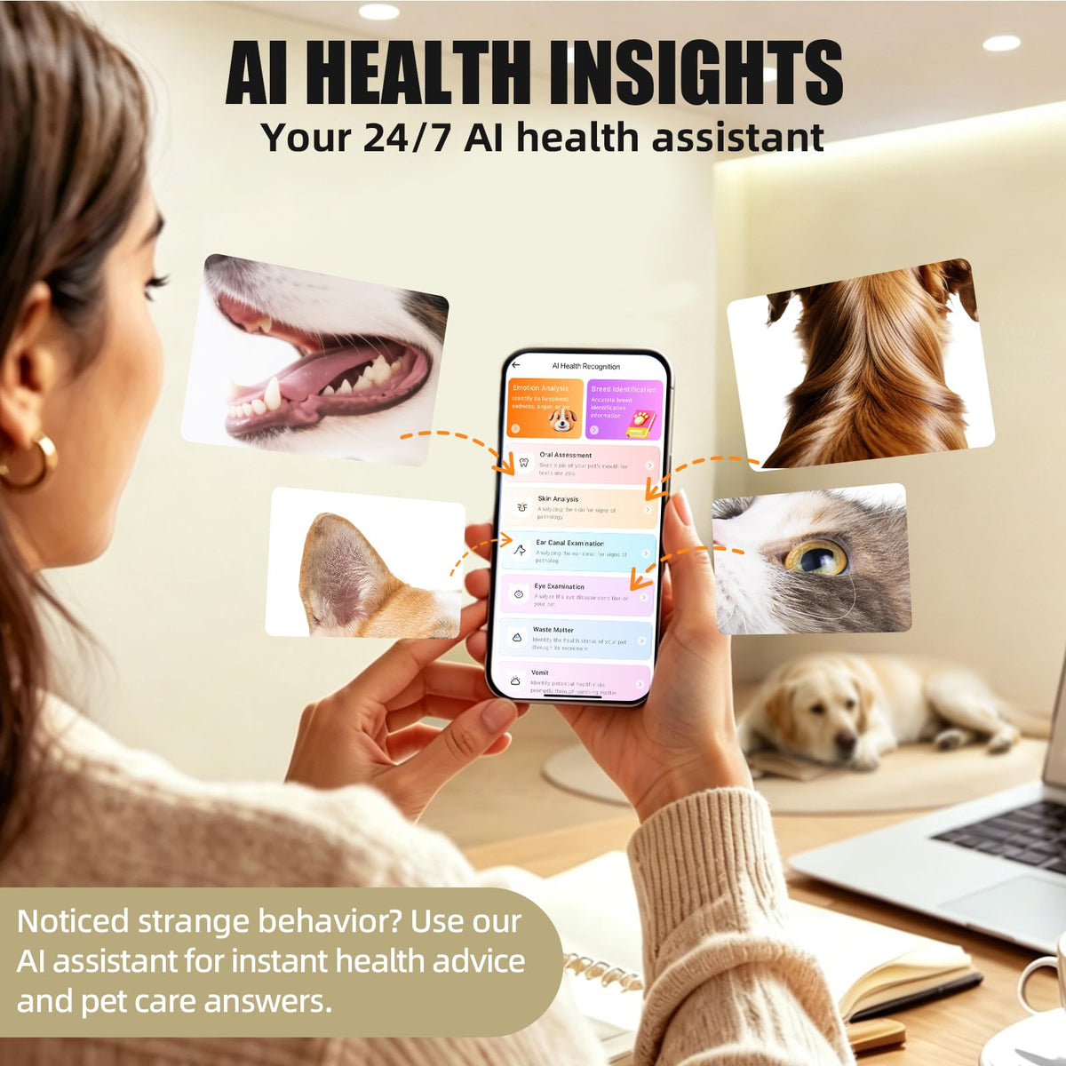 GPS Dog Tracker with Virtual Fence and AI Health Monitoring