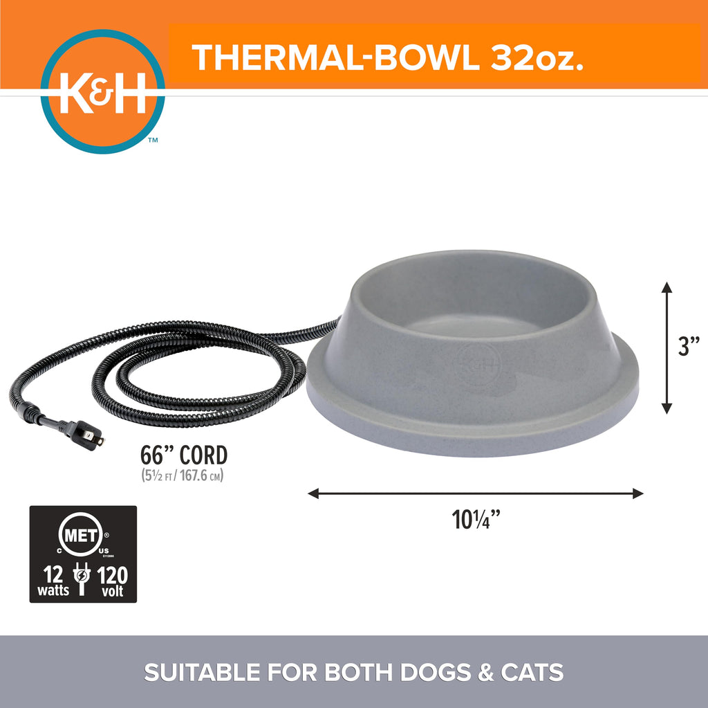 Outdoor Heated Pet Water Bowl for Cats and Dogs in Winter