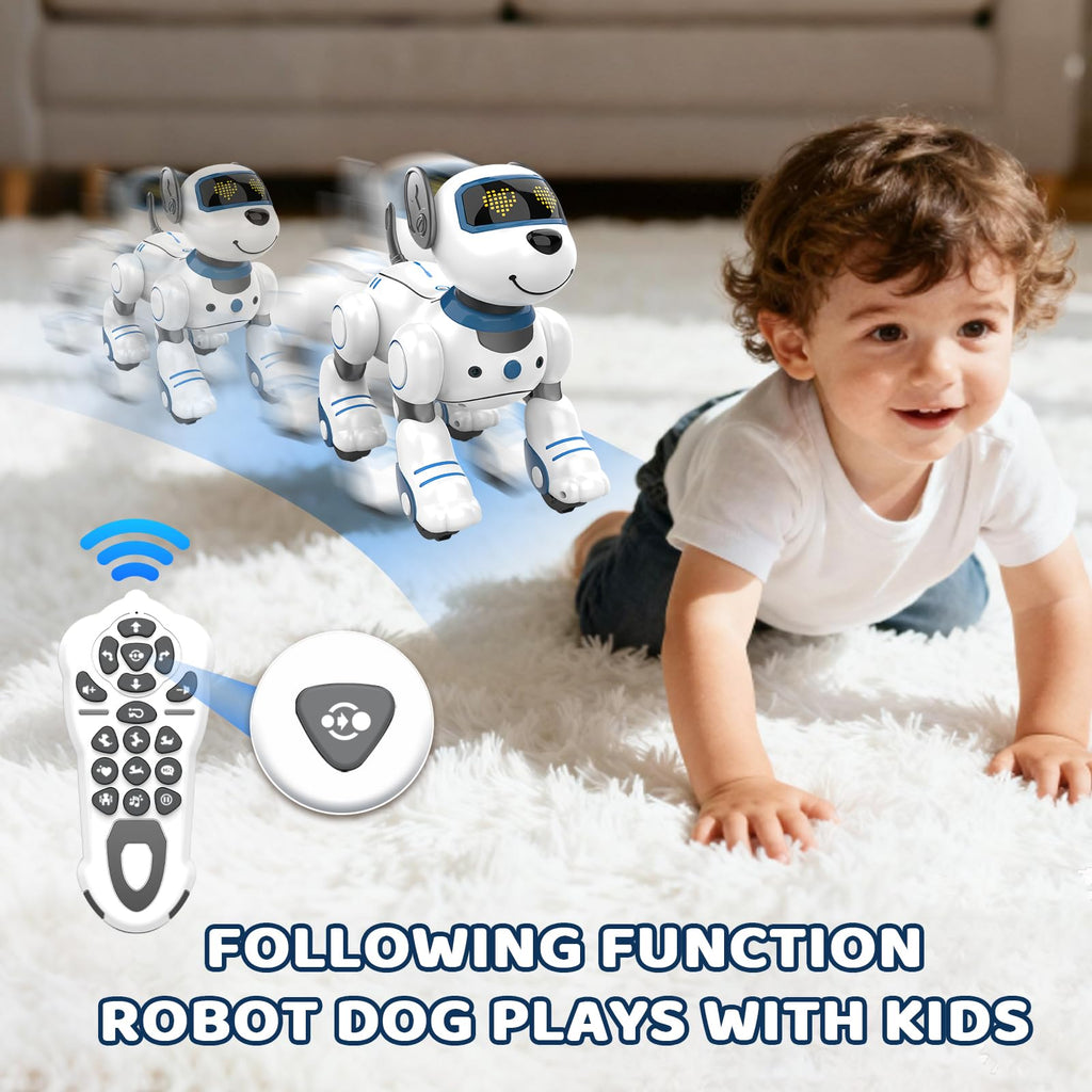 Interactive Robot Dog Toy for Kids with Smart Controls