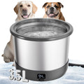Heated Dog Water Bowl with Digital Display and Temperature Control
