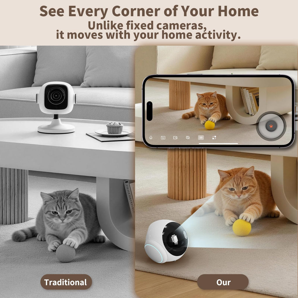Moving Pet Camera with App Control and Remote Monitoring