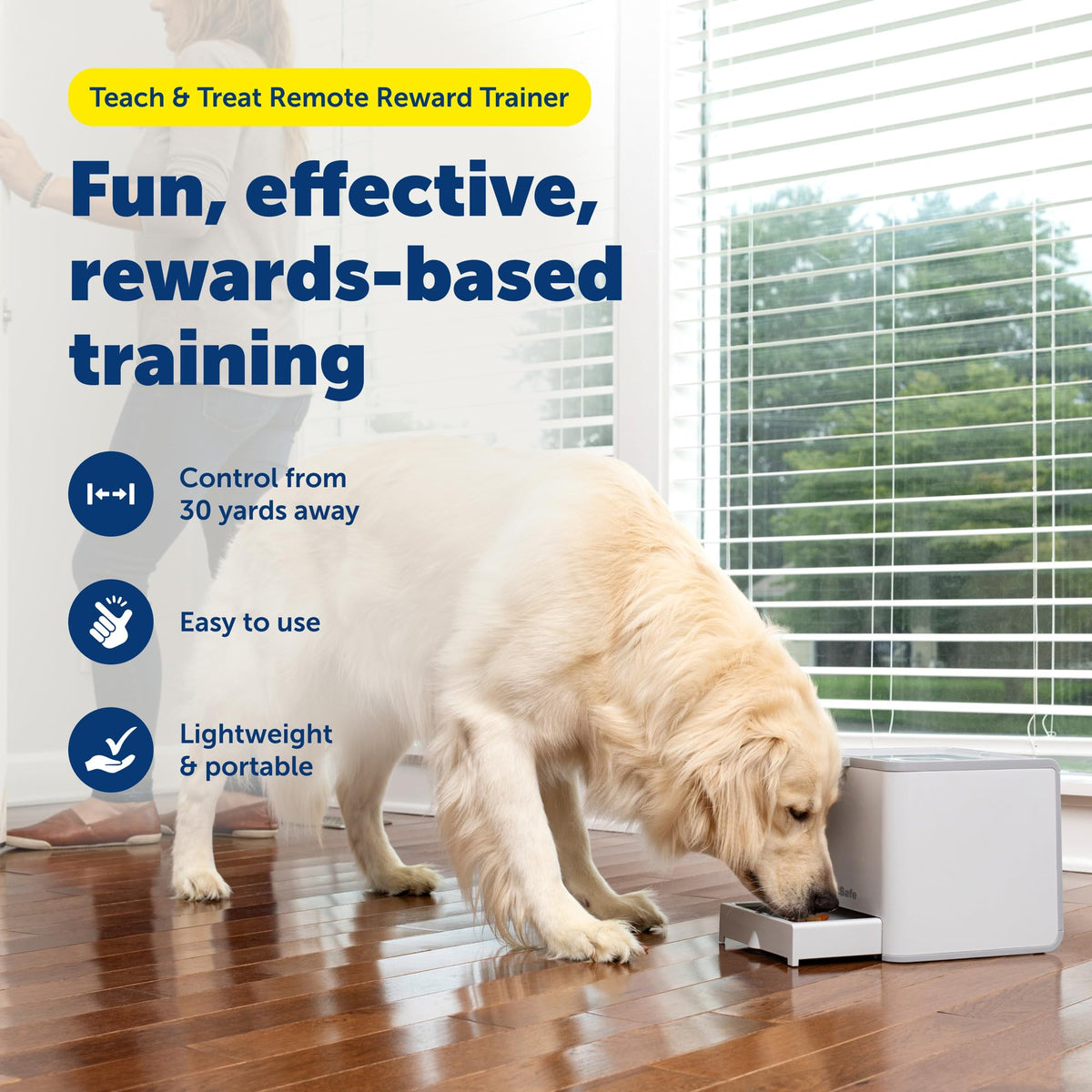 Remote Treat Dispenser for Dog Training and Reward Sessions