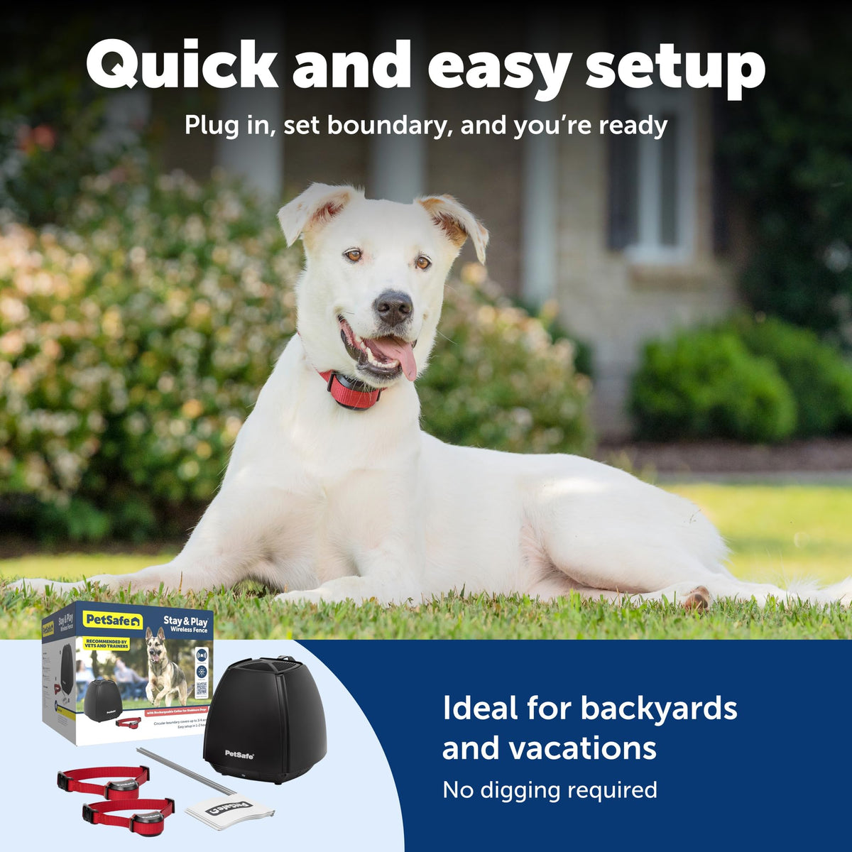 Wireless Pet Fence with Waterproof Rechargeable Training Collar
