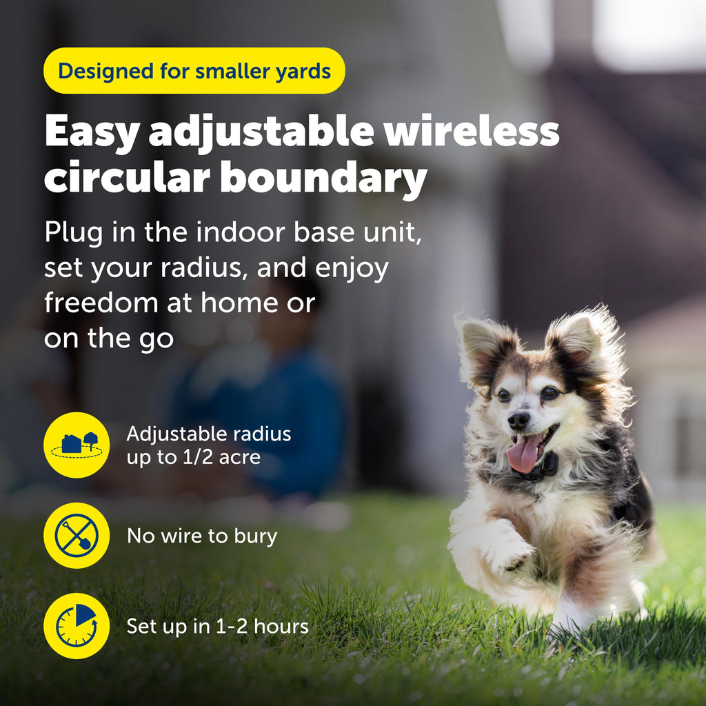 Wireless Dog Fence System with Adjustable Pet Boundary