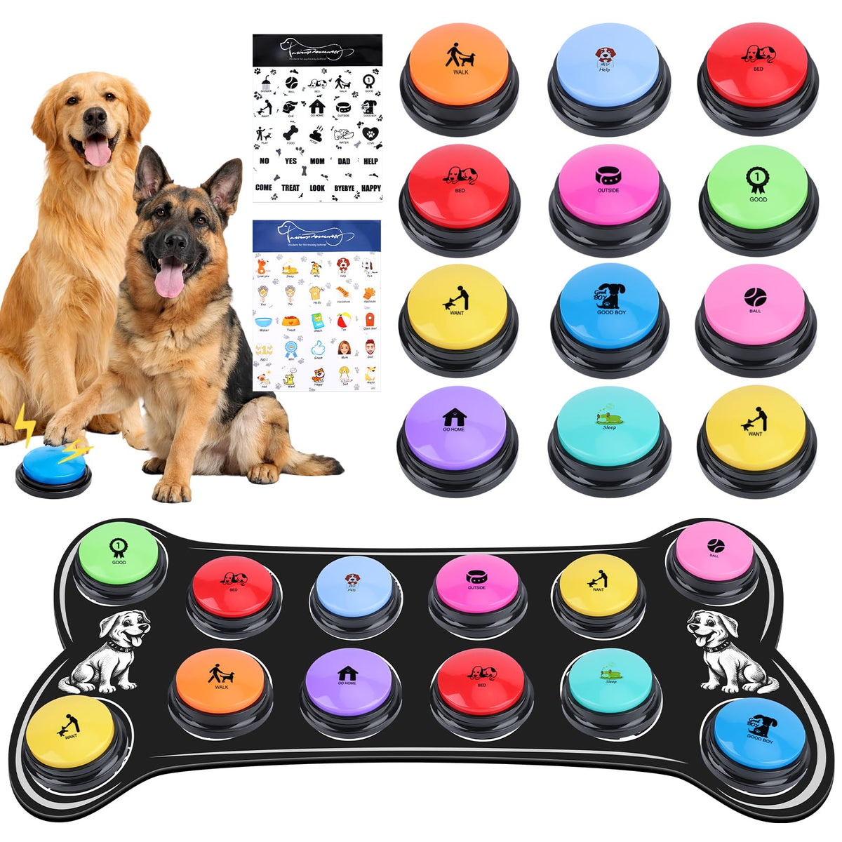 Dog Talking Buttons for Pet Communication and Training