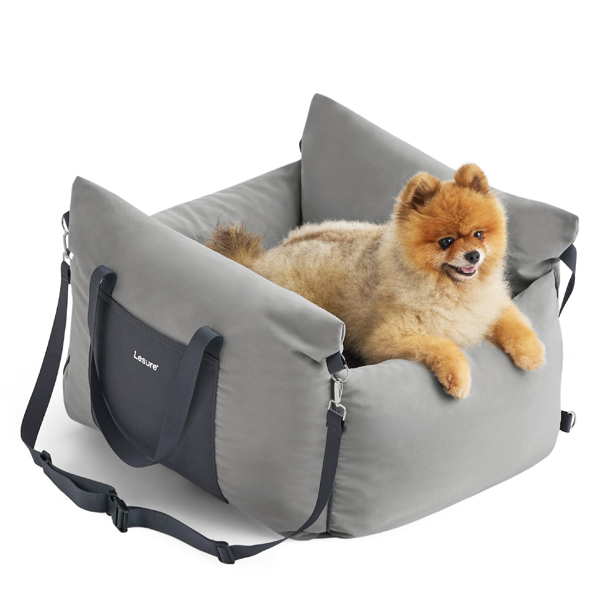 Dog Car Booster Seat for Small Dogs and Puppies Under 25 Pounds