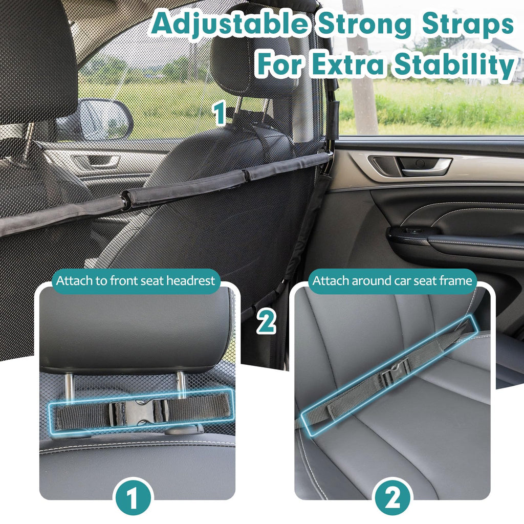 Escape Proof Dog Car Barrier for SUVs Trucks and Cargo Areas