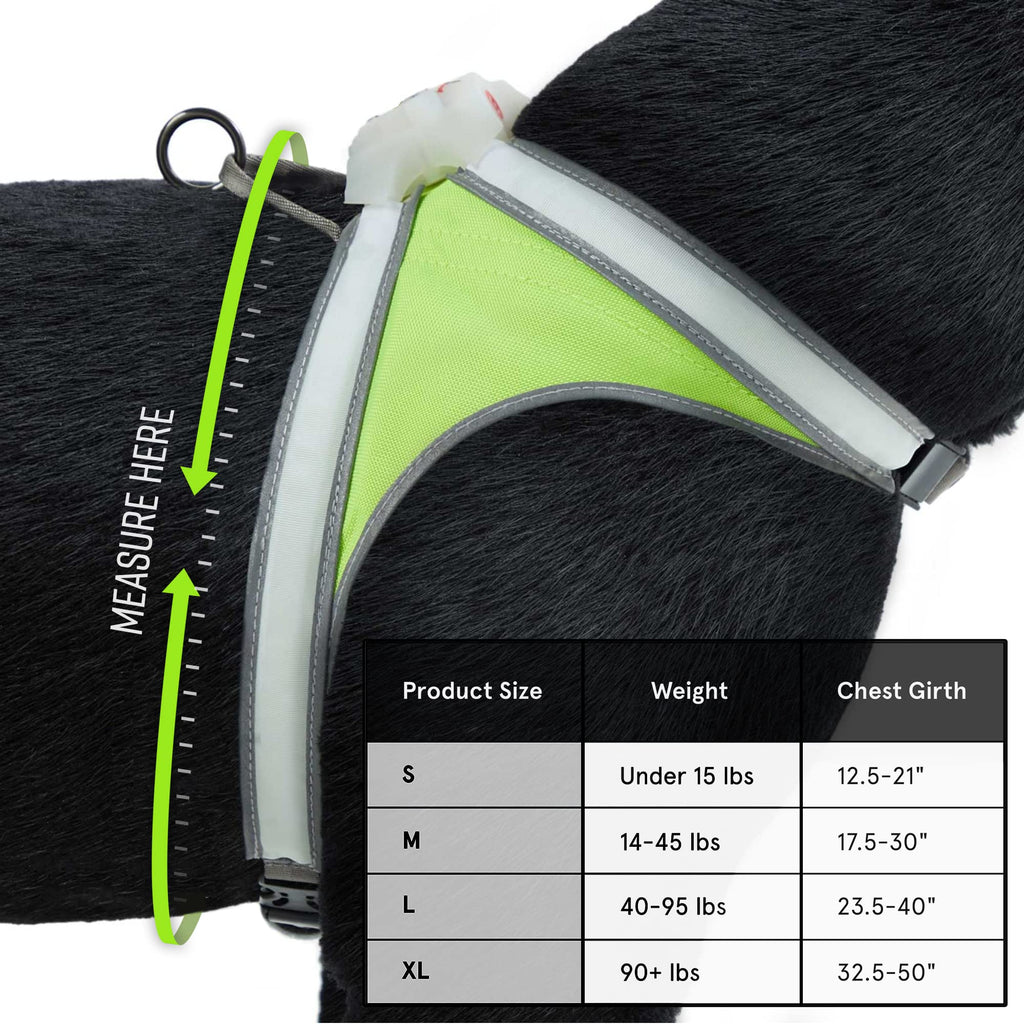 Rechargeable Reflective LED Dog Harness with Multicolor Lights