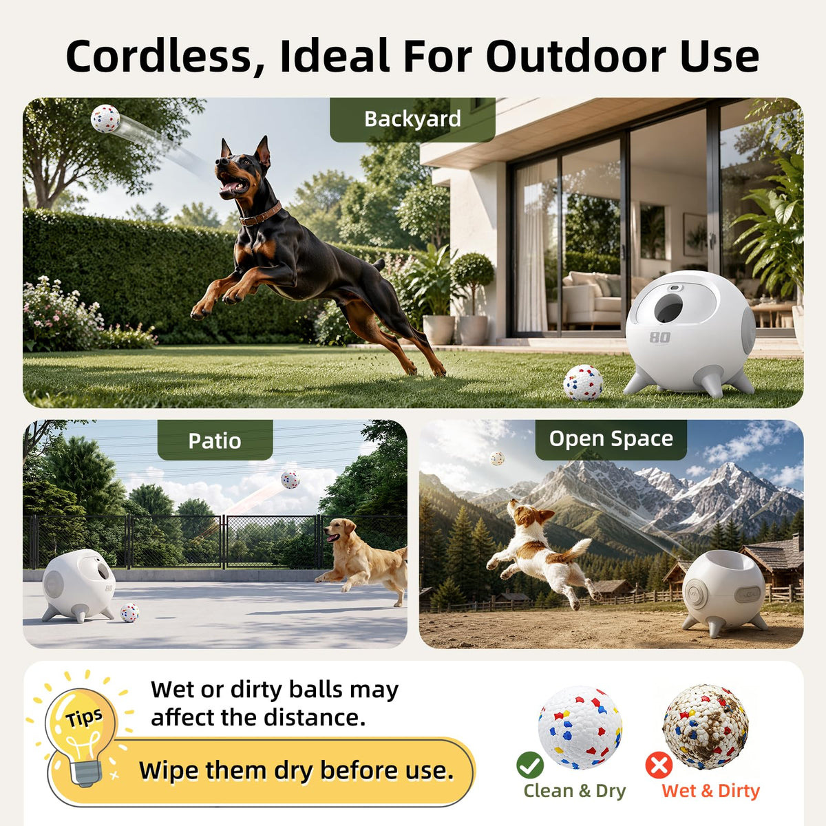 Automatic Dog Ball Launcher with Obstacle Detection and 4 Balls