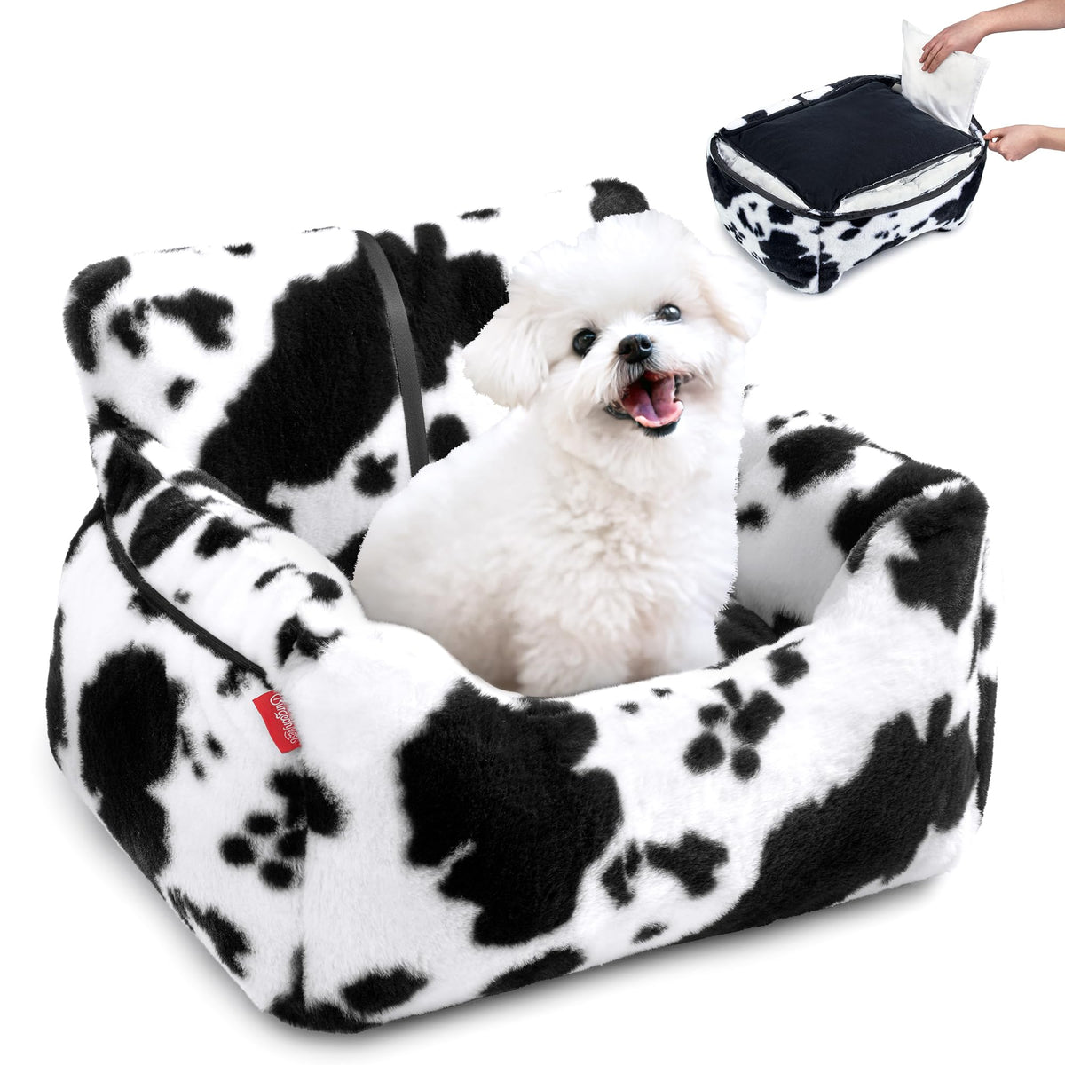 Comfort Dog Car Seat Bed for Small Dogs and Puppies