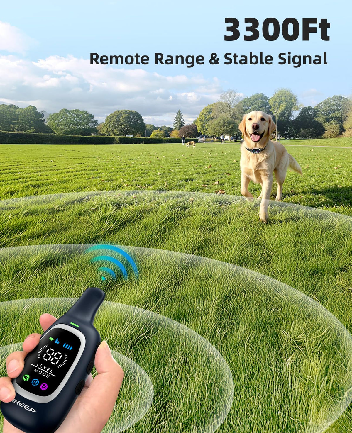 2 in 1 Dog Training and Bark Collar with Remote Control