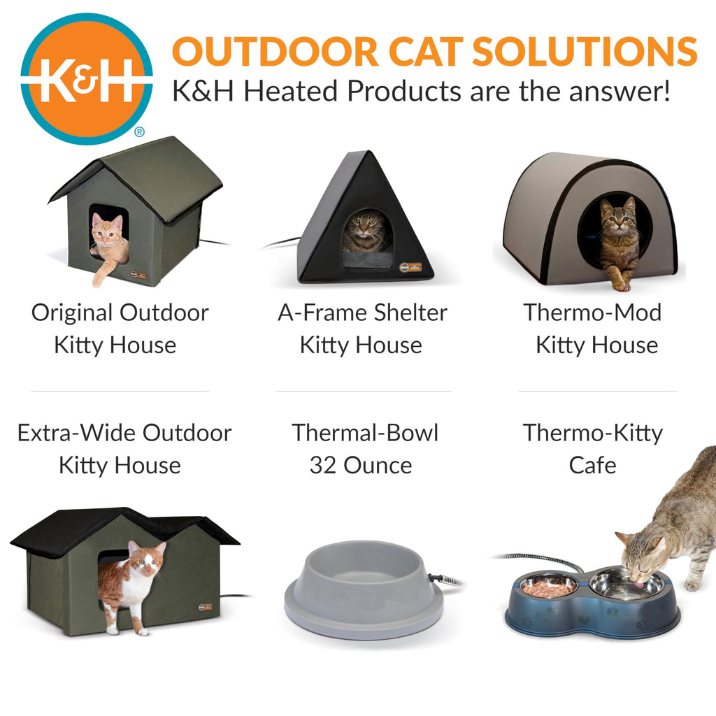 Outdoor Heated Pet Water Bowl for Cats and Dogs in Winter