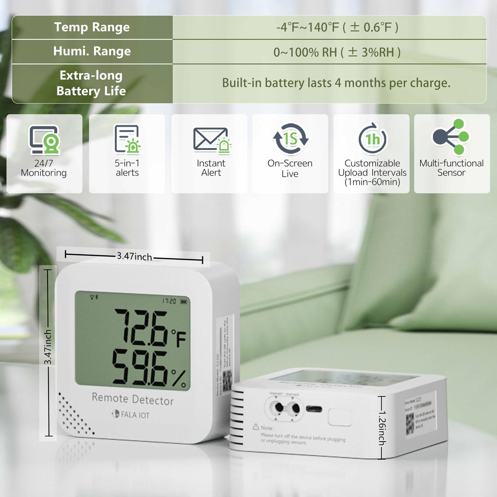 WiFi Temperature and Humidity Monitor with Remote Alerts