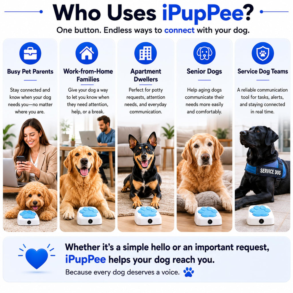 Dog Potty Training Talking Button with Medical Alert Camera