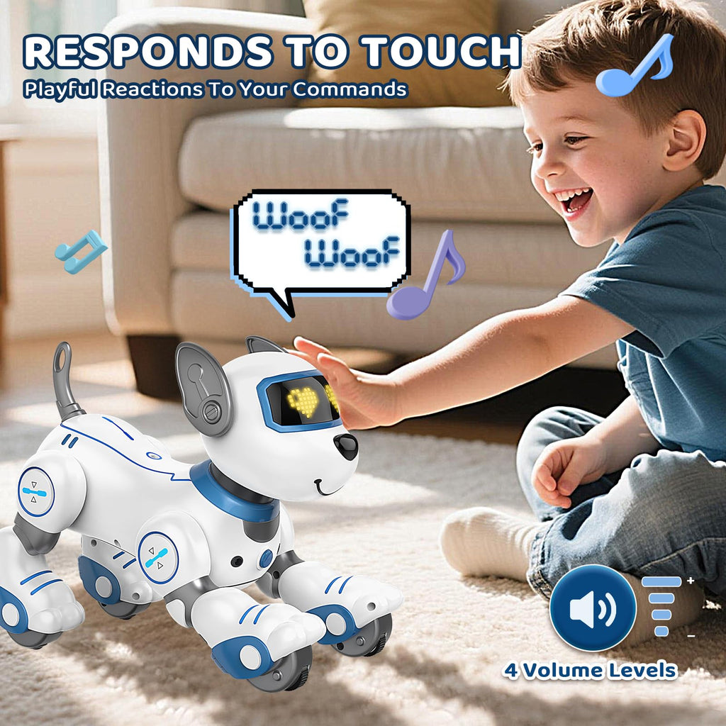 Interactive Robot Dog Toy for Kids with Smart Controls