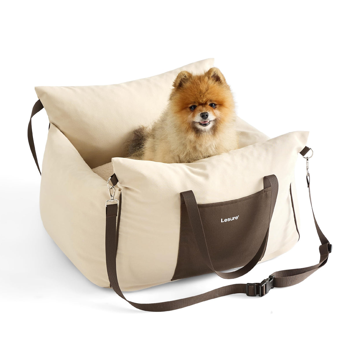 Dog Car Booster Seat for Small Dogs and Puppies Under 25 Pounds