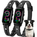 Two Pack Dog Bark Training Collars with Five Adjustable Modes