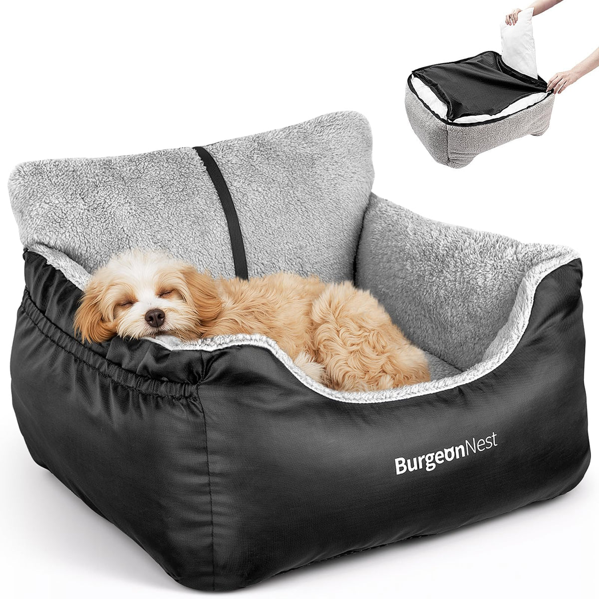 Comfort Dog Car Seat Bed for Small Dogs and Puppies