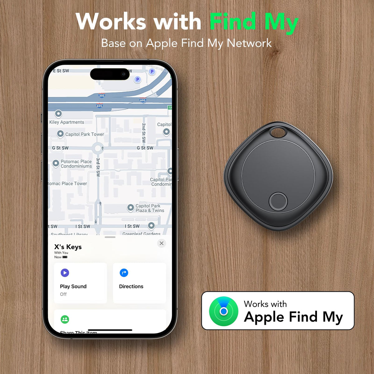 Bluetooth Tracker Tags for Apple Find My Keys Bags and Luggage