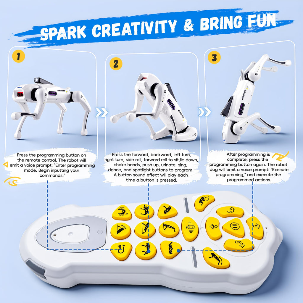 Interactive Smart Robot Dog Toy with Voice and Remote Control