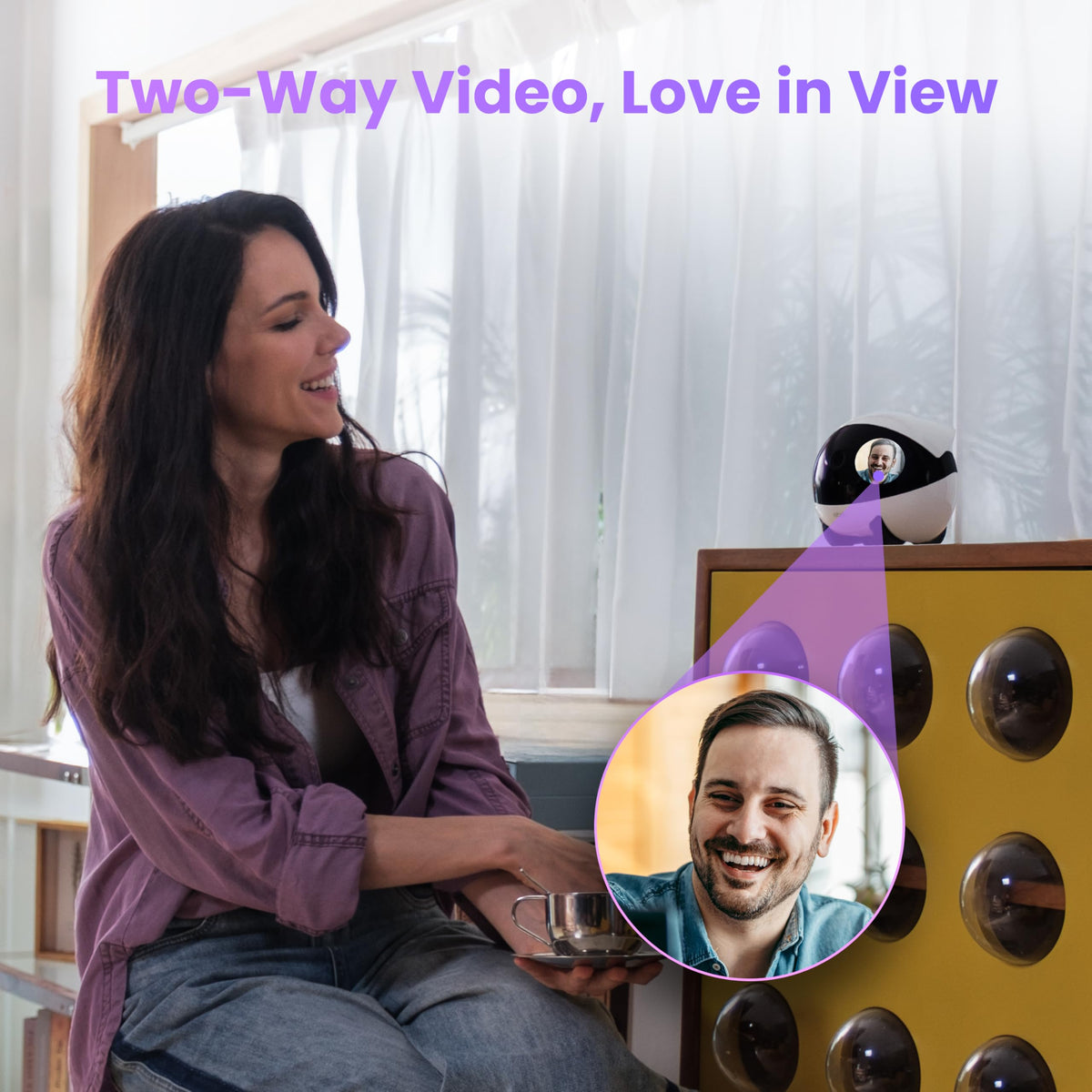 3K Pet Camera Robot for Indoor Security and Home Monitoring