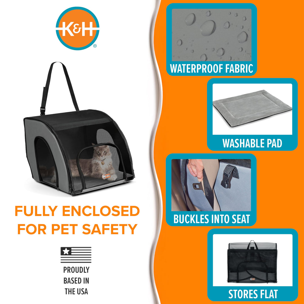 Travel Safety Pet Carrier for Cats and Small Dogs