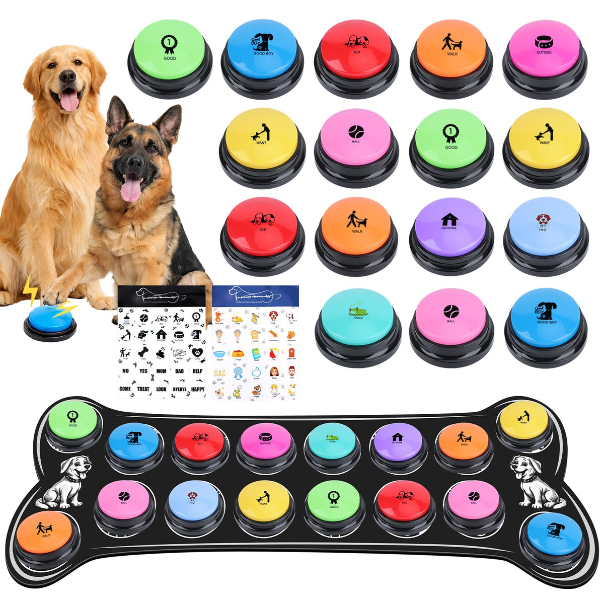 Dog Talking Buttons for Pet Communication and Training