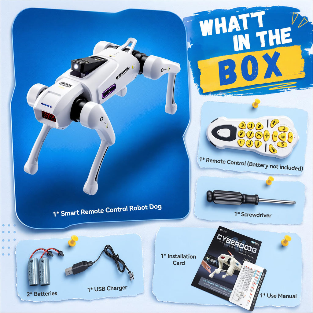 Interactive Smart Robot Dog Toy with Voice and Remote Control