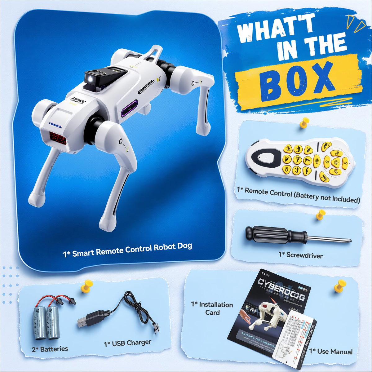 Interactive Smart Robot Dog Toy with Voice and Remote Control