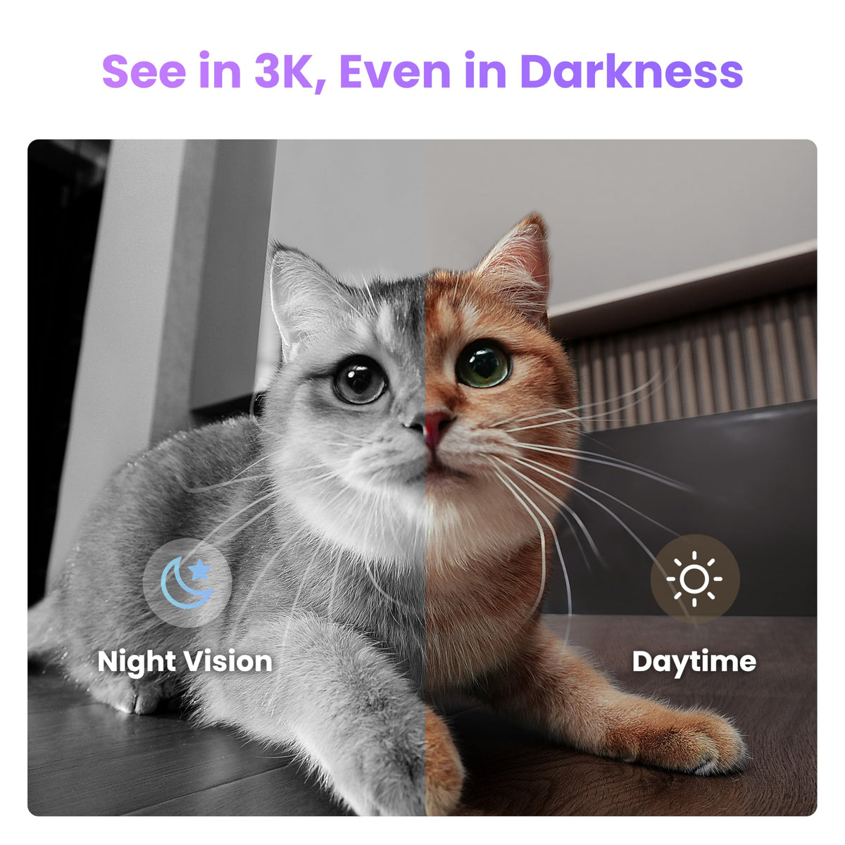 3K Pet Camera Robot for Indoor Security and Home Monitoring