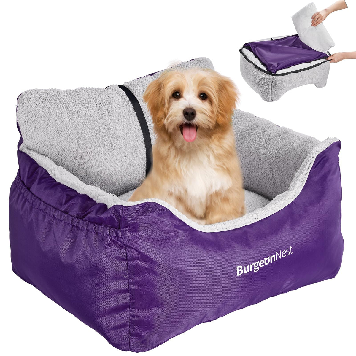 Comfort Dog Car Seat Bed for Small Dogs and Puppies