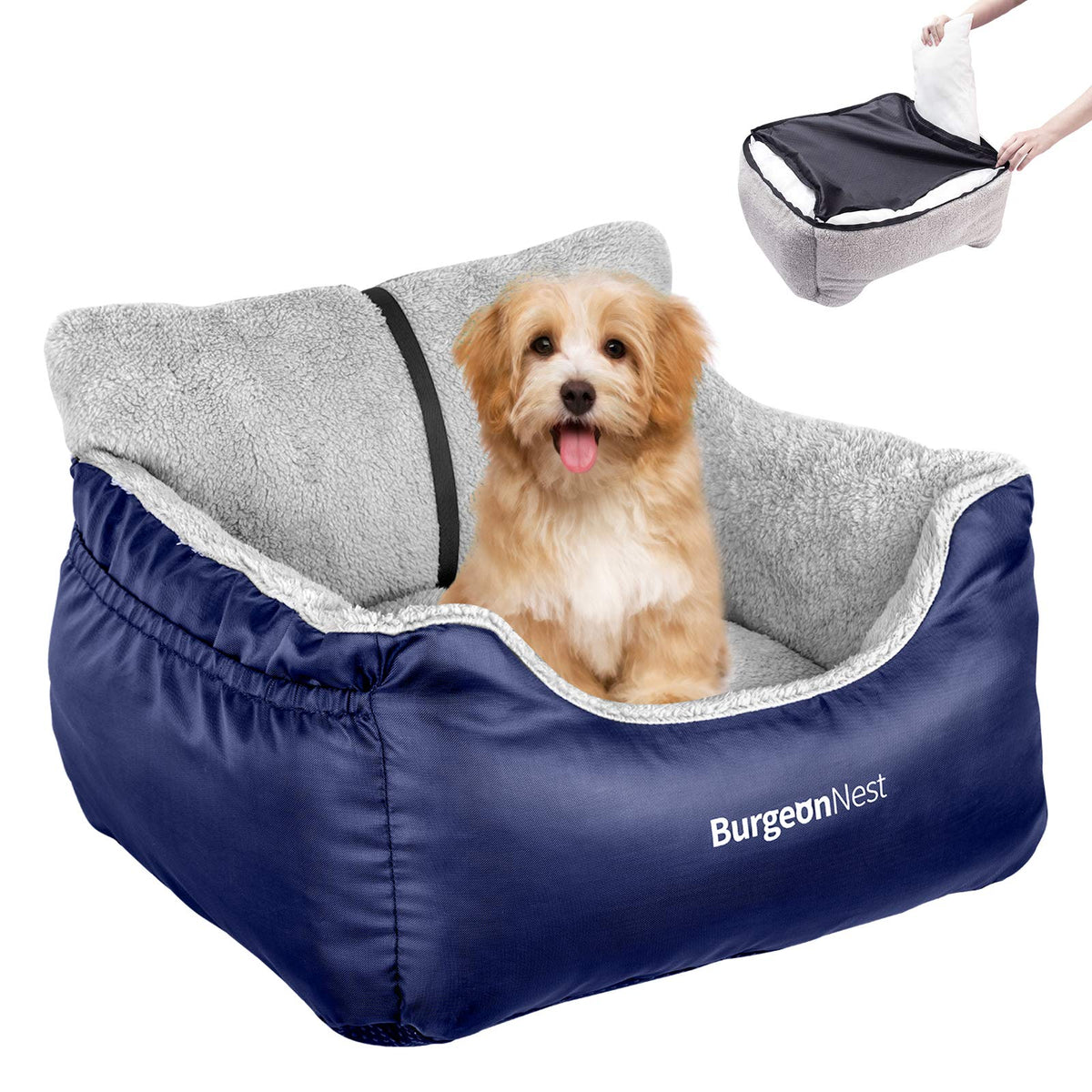 Comfort Dog Car Seat Bed for Small Dogs and Puppies