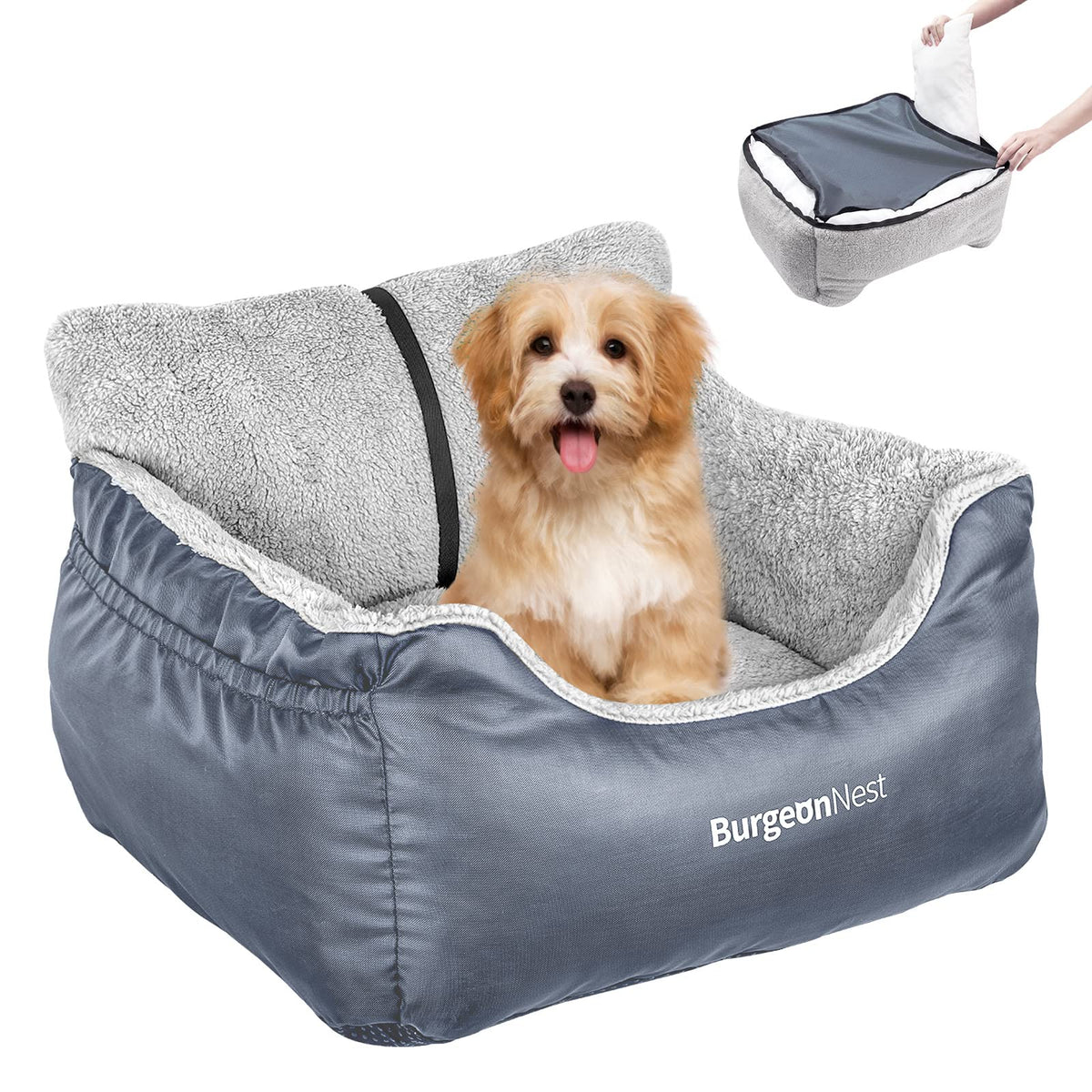 Comfort Dog Car Seat Bed for Small Dogs and Puppies