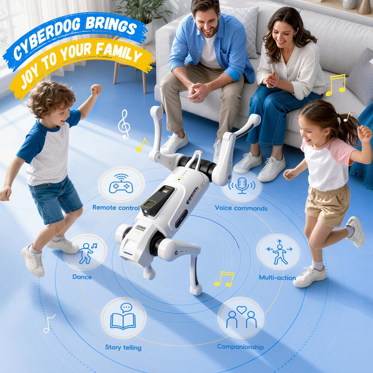 Interactive Smart Robot Dog Toy with Voice and Remote Control